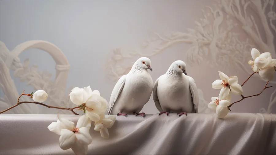 Two White Doves
