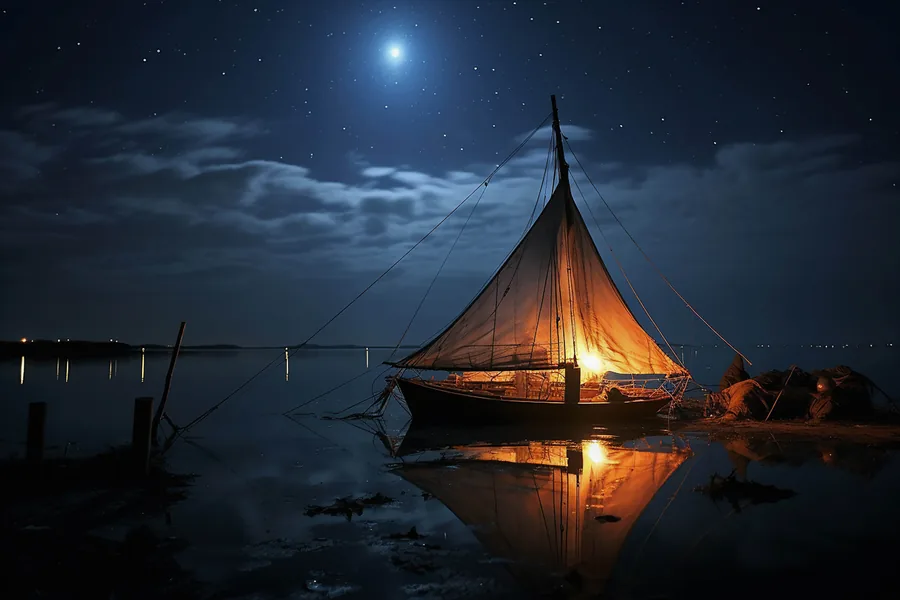 Sailboat Under the Stars