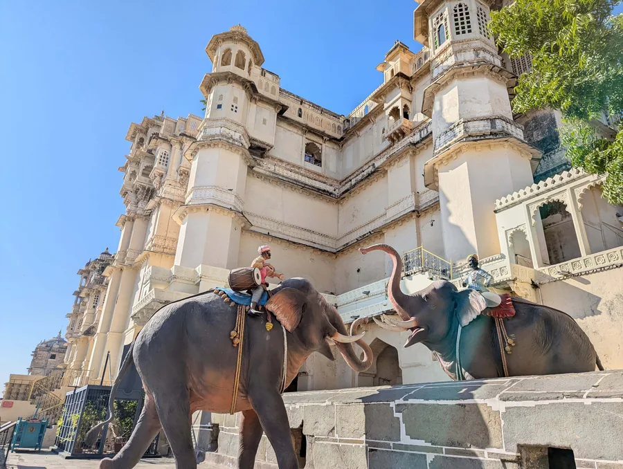 Elephants at Udaipur Palace