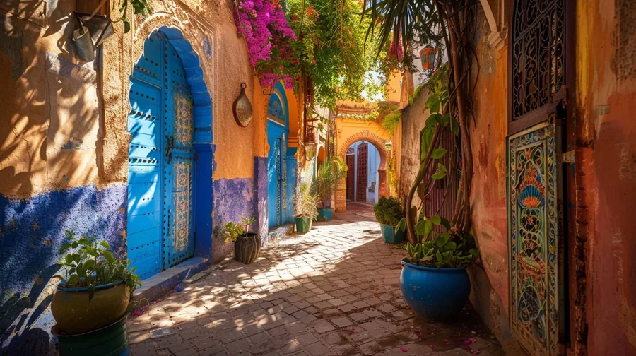 Blue Doors of the Medina