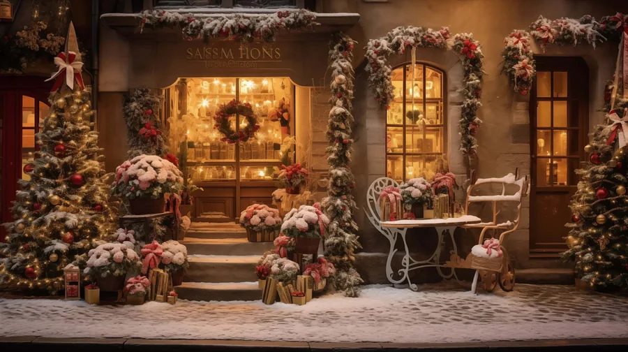 A Christmas Shop Front