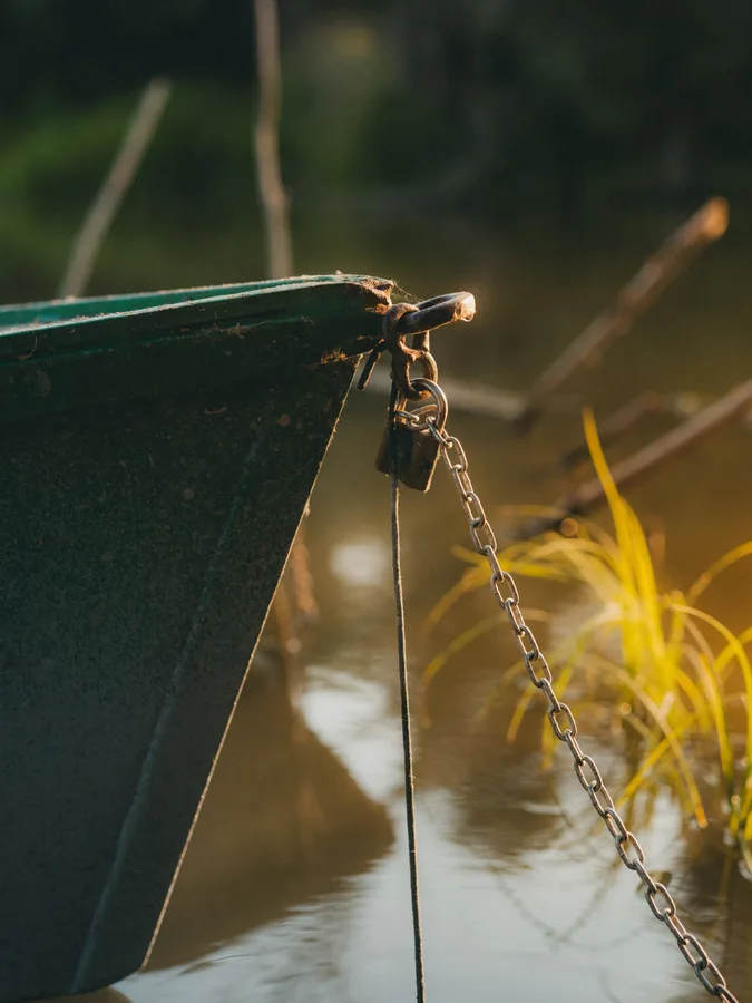 Chained Boat at the Bank