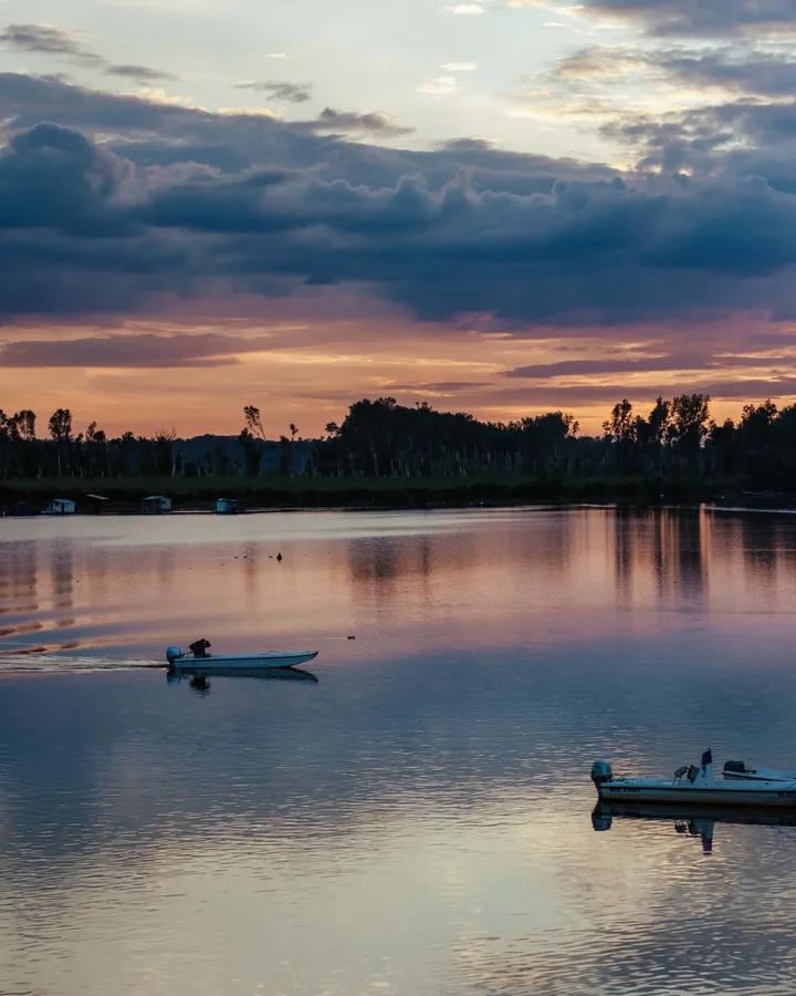 Two Boats at Dusk